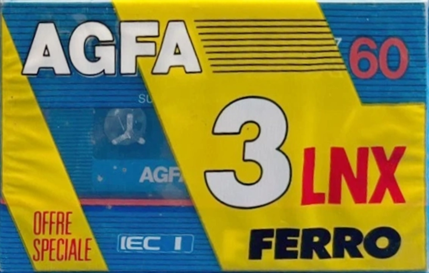 3 pack AGFA LNX 60 Type I Normal 1986 France