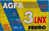 3 pack AGFA LNX 60 Type I Normal 1986 France