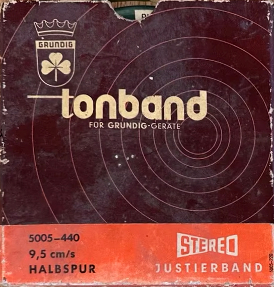 Reels Grundig Test Cassette 1968 Germany