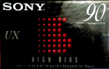 Compact Cassette Sony UX 90 Type II Chrome 1996 North America