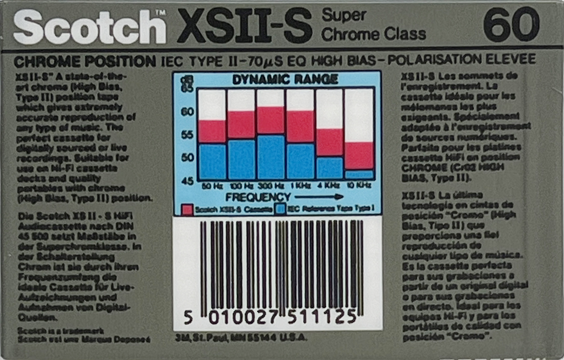 Compact Cassette: 3M Scotch - XS II-S 60