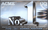 Compact Cassette Acme No. 1 90 "C-90ET" Type I Normal Europe