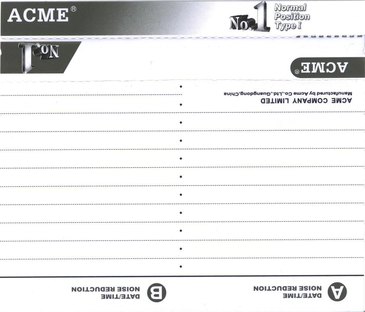 Compact Cassette: Acme  - No. 1 90