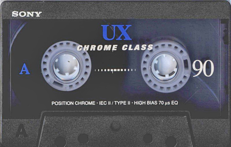 Compact Cassette Sony UX 90 "C-90UXD" Type II Chrome 2000 Europe