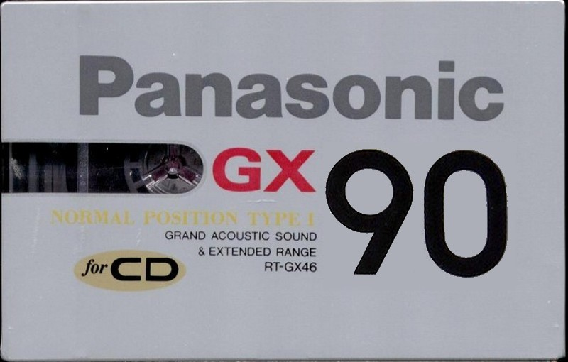 Compact Cassette Panasonic GX 90 "RT-GX90" Type I Normal 1989 Japan