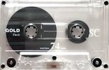 Compact Cassette Gold Tech SC 74 Type II Chrome 1994 Italy