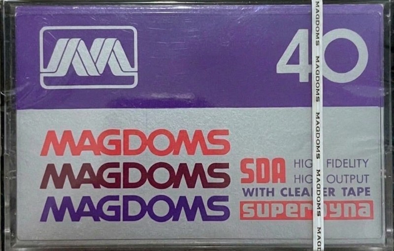 Compact Cassette Magdoms SDA 40 "Superdyna" Type I Normal 1983 Worldwide