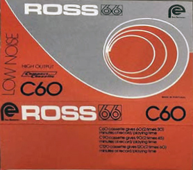 Compact Cassette Ross 66 60 Type I Normal USA