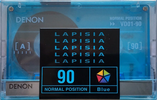 Compact Cassette Denon Lapisia 90 "VDO1-90" Type I Normal 1997 Japan