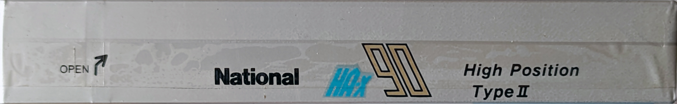 Compact Cassette National HA-X 90 "RT-HA90X" Type II Chrome 1987 Japan