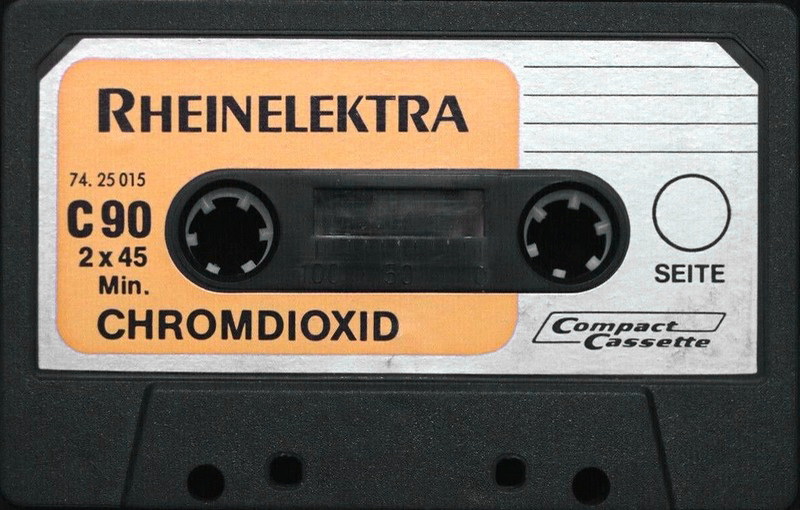 Compact Cassette Rheinelektra 90 Type II Chrome Germany