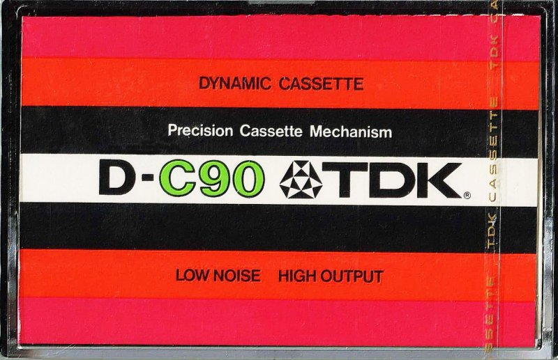 Compact Cassette TDK D 90 Type I Normal 1975 Europe, USA