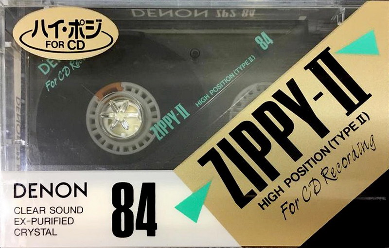 Compact Cassette Denon Zippy-II 84 "ZP2-84" Type II Chrome 1989 Japan