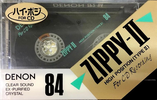 Compact Cassette Denon Zippy-II 84 "ZP2-84" Type II Chrome 1989 Japan