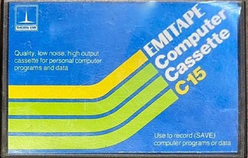 Compact Cassette EMITAPE 15 Computer Cassette 1981 UK