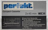Compact Cassette Perfekt SCR 90 "Superchrom" Type II Chrome Germany