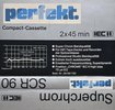 Compact Cassette Perfekt SCR 90 "Superchrom" Type II Chrome Germany