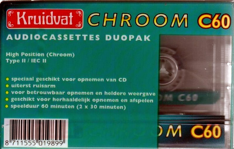 2 pack Kruidvat 60 Type II Chrome Netherlands