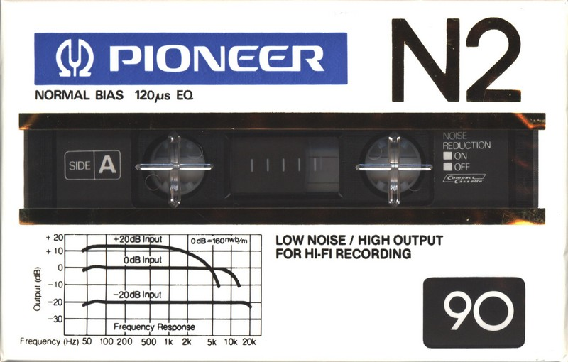 Compact Cassette Pioneer N2 90 Type I Normal 1981 Japan