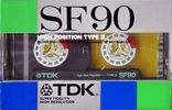 Compact Cassette TDK SF 90 "SF-90G" Type II Chrome 1987 Japan