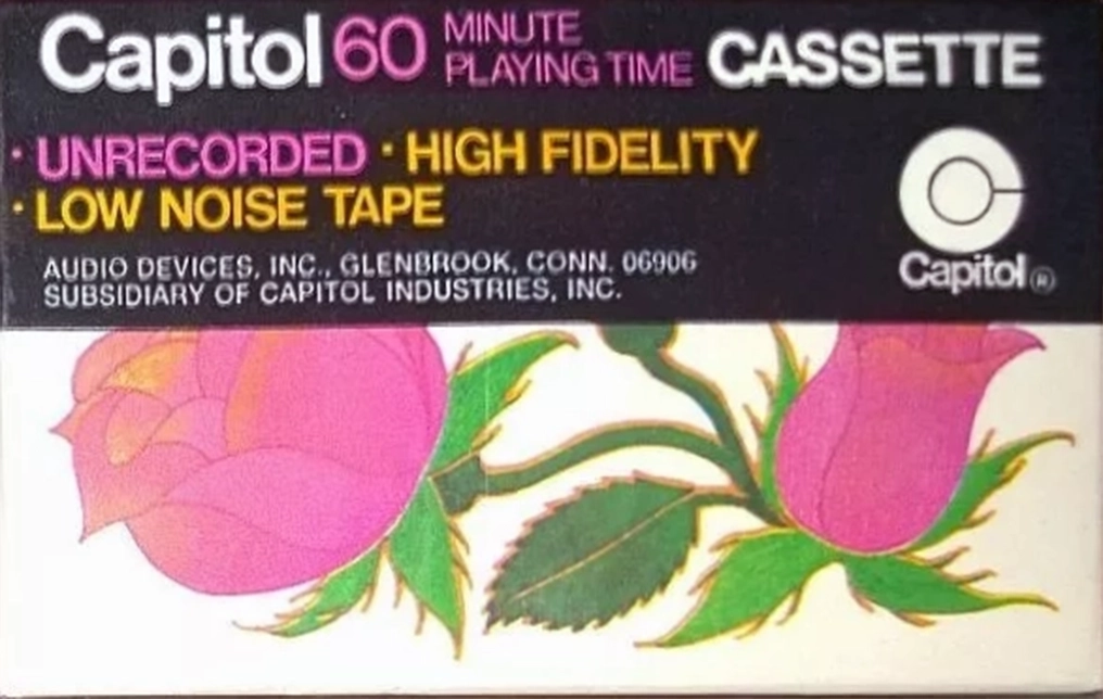 Compact Cassette Capitol Psychedelic Flowers 60 Type I Normal 1970 USA