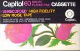 Compact Cassette Capitol Psychedelic Flowers 60 Type I Normal 1970 USA