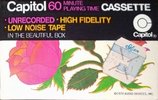 Compact Cassette Capitol Psychedelic Flowers 60 Type I Normal 1970 USA