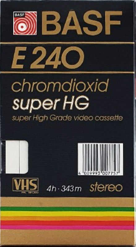 VHS, Video Home System: BASF  - super HG 240