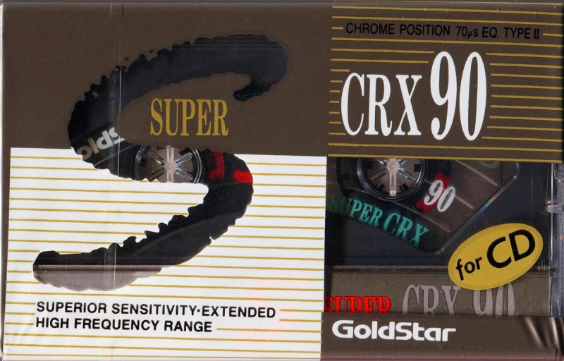 Compact Cassette Goldstar CRX 90 Type II Chrome 1991 USA