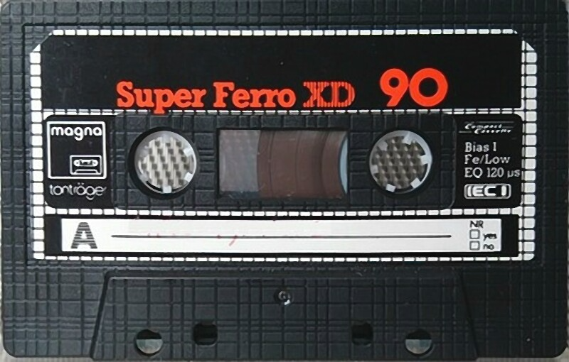 Compact Cassette Magna Super Ferro XD 90 Type I Normal 1984 Europe