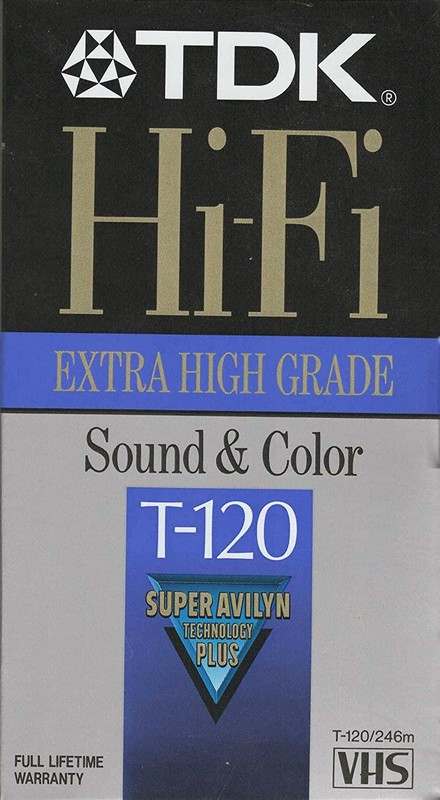 VHS, Video Home System TDK Hi-Fi 120 Type II Chrome 1991 North America