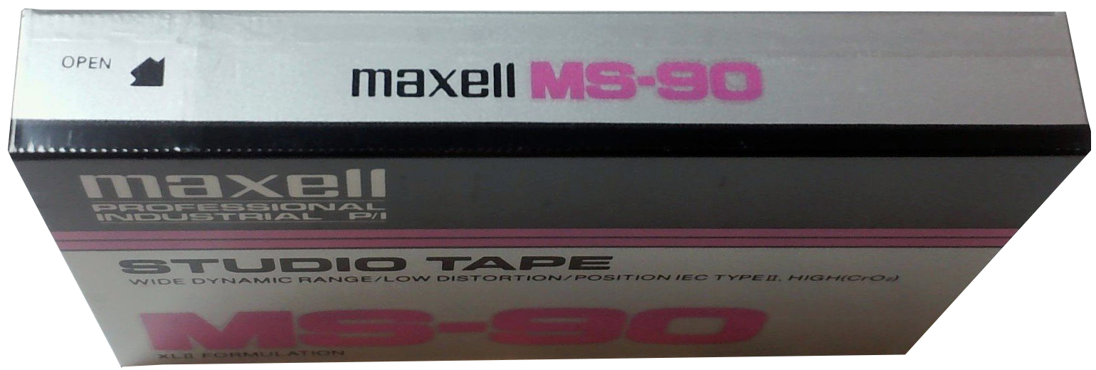 Compact Cassette Maxell MS 90 "Studio Tape" Type II Chrome 1993 USA