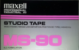 Compact Cassette Maxell Studio Tape MS 90 Type II Chrome 1993 USA