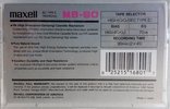 Compact Cassette Maxell MS 90 "Studio Tape" Type II Chrome 1993 USA