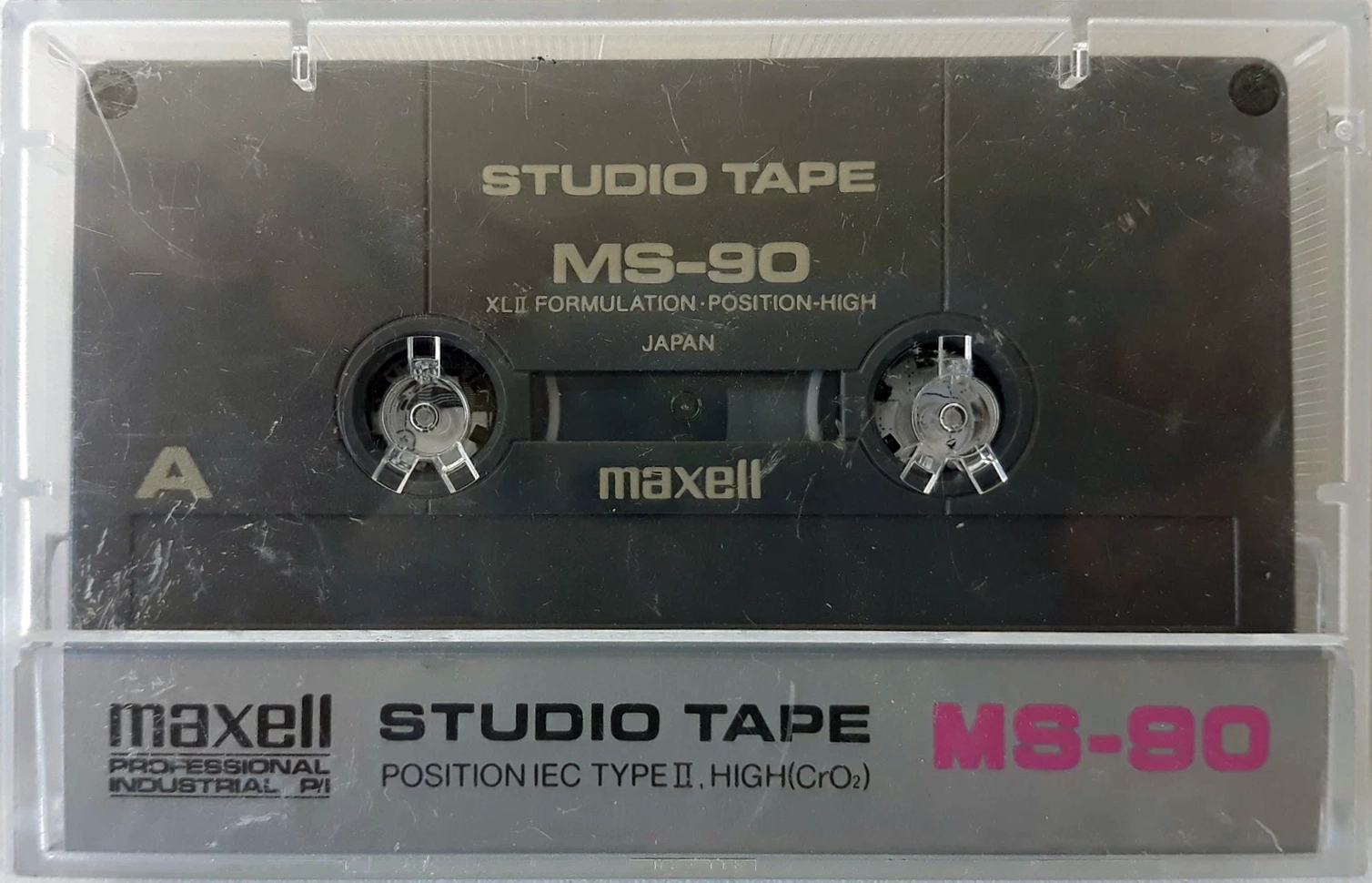Compact Cassette Maxell MS 90 "Studio Tape" Type II Chrome 1993 USA