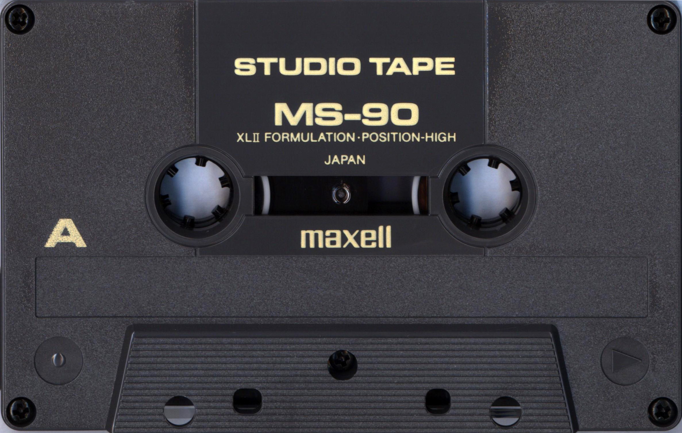 Compact Cassette Maxell MS 90 "Studio Tape" Type II Chrome 1993 USA