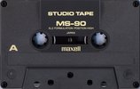 Compact Cassette Maxell MS 90 "Studio Tape" Type II Chrome 1993 USA