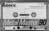 Compact Cassette Sony Metal Master 90 Type IV Metal 1988 USA