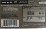 Compact Cassette Sony Metal Master 90 Type IV Metal 1988 USA