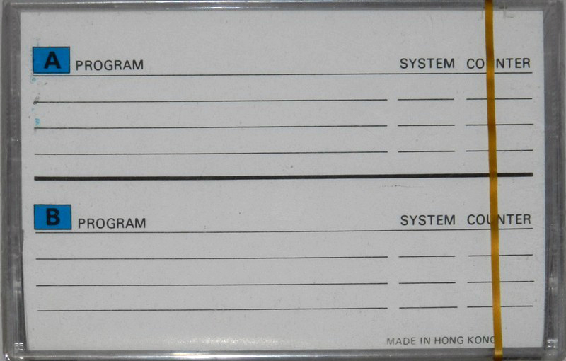 Compact Cassette No Name 10 "SC" Computer Cassette Hong Kong