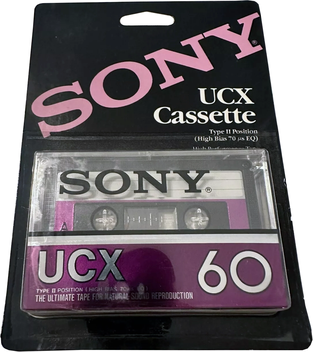 Blister Sony UCX 60 Type II Chrome 1982 USA