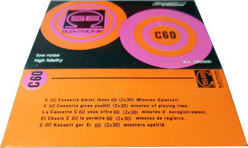 Compact Cassette SB-Elektronik 60 Type I Normal Europe