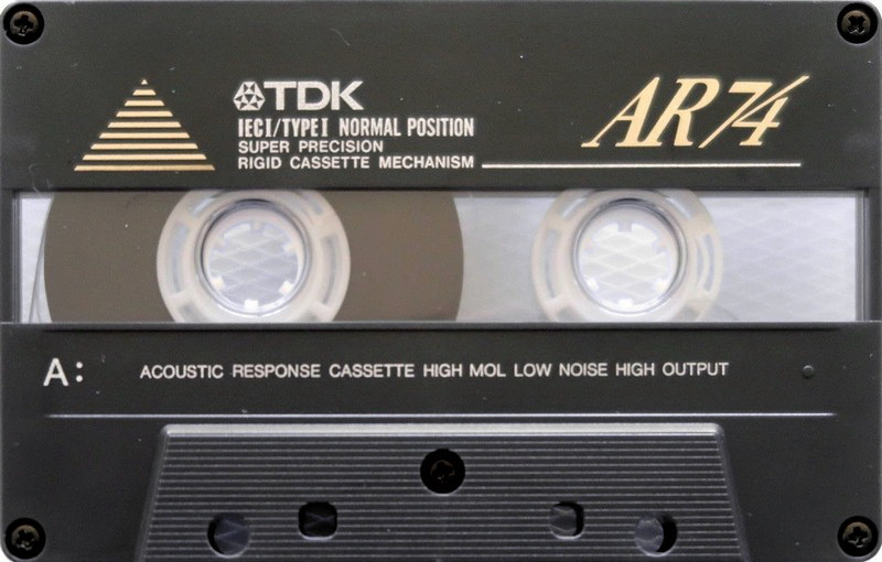 Compact Cassette TDK AR 74 "AR-74" Type I Normal 1992 Europe