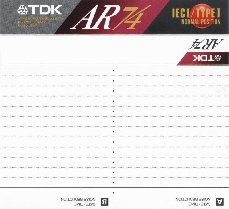 Compact Cassette: TDK  - AR 74