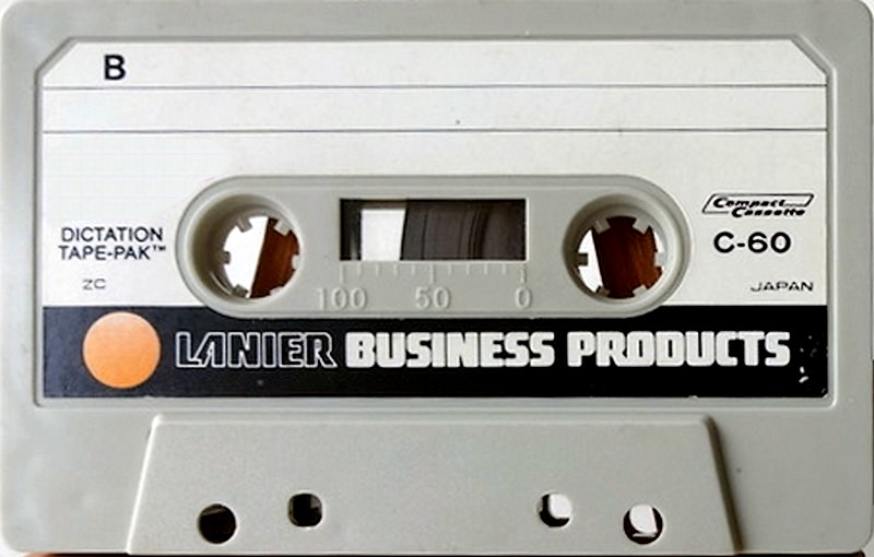 Compact Cassette Lanier 60 "Dictation tape-pak" Dictating Cassette USA