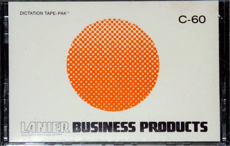 Compact Cassette Lanier 60 "Dictation tape-pak" Dictating Cassette USA
