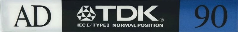 Compact Cassette TDK AD 90 Type I Normal 1988 Australia, Europe