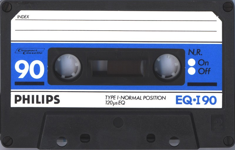 Compact Cassette Philips EQ-I 90 Type I Normal 1987 Europe