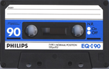 Compact Cassette Philips EQ-I 90 Type I Normal 1987 Europe