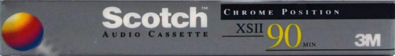 Compact Cassette Scotch XS II 90 Type II Chrome 1993 Worldwide